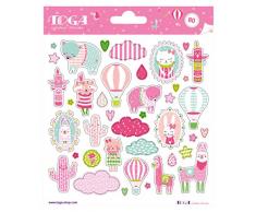 Toga naissance STF105, - Leonard & Josephine Planches de Stickers, Autre, Multicolore, 15 x 0.1 cm