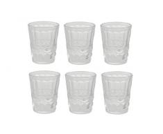 Villa DEste Home Tivoli 5901174 Nobilis Lot de 6 verres à eau transparents, verre