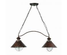 FARO BARCELONA 71113 NÃUTICA Lampe Suspension Rouille h.760mm