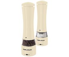 Morphy Richards Electronic Ensemble de Moulin Ã Poivre et sel, Acier Inoxydable, crÃ¨me, 5.5Â x 5.5Â x 22Â cm