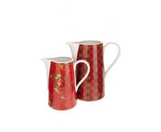 Creatable 16498, Country British Style, 2 Tasses, Porcelaine, Multicolore, 26 x 16,5 x 22,5 cm