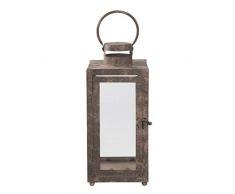 Clayre & Eef 6Y2733S Lanterne photophore Marron 13 x 13 x 30 cm