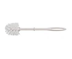 Wenko 19683100 brosse de toilette, avec poignée en plastique Standard - Blanc 8 x 36 x 8 cm