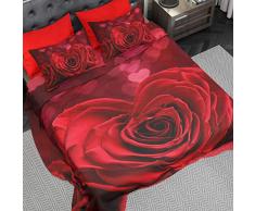 PETTI Artigiani Italiani - Parure de Lit, Lit (90x200), Drap de Lit, Linge de Lit, Passion, Tissu 100% Satin Frais, 100% Made in Italy