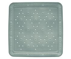 Kela 22368 Kreta Tapis de Douche PVC Gris Clair 55 x 55 x 1 cm