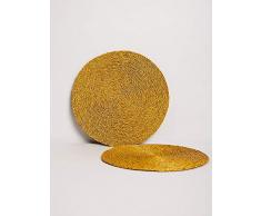 Set de Table Gone Rural, Jaune Moutarde, 28 x 28 x 1 cm