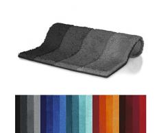 Spirella Badteppich Four Grey-Black, 55X65 cm Tapis de Bain, Gris/Noir, 65 x 55 x 25 cm