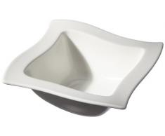 VilleroyÂ &Â Boch - bol NewWave, coupe en porcelaine pour cÃ©rÃ©ales/fruits/desserts/soupes, carrÃ©, compatible lave-vaisselle et micro-onde, blanc, 600Â ml