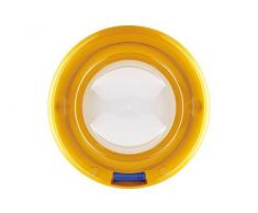 Abeba VV46284 Balance de Cuisine numérique Bubble en Jaune, Plastique, 45x35x25 cm