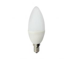 Wonderlamp W-B000029 - Ampoule LED SMD haute puissance, bougie, culot E14, 5.2W, lumière neutre (4000ºK), 520 lm, 25000 heures, angle de lumière: 160º. Allumage instantané (100% lumière 0,5s)