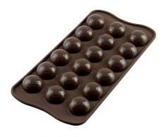 silikomart 22.134.77.0065 Moule en Silicone, Forme Ballon Foot, Marron, 2 x 10,5 x 21,5 cm