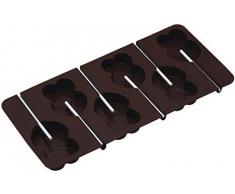 Kitchen Craft Sweetly Does It Moule en silicone CÅur Lollipop, Chocolat