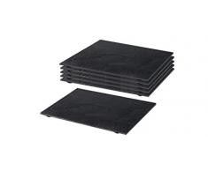 Assiette rectangulaire en ardoise 28 x 18 cm lot de 6