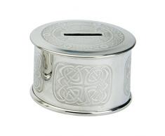 Edwin Flasque & Co Enfant Design Celtique Tirelire, en Ã©tain