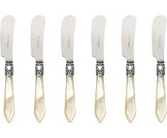 BUGATTI OXBAM-N3232 Oxford Ménagère de 6 Pièces Tartineur Acier/ABS Ivoire 21 x 18 x 3 cm