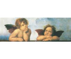 Empire Poster Fin avec Accessoire Motif Anges de Raphaël