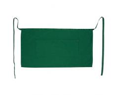 eBuyGB Tablier de barbier Court, Coton, Vert, Lot de 10