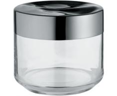 Alessi Lc07 Julieta BoÃ®te de Cuisine en Verre avec Couvercle en Acier Inoxydable 18/10 Brillant, 50 Cl