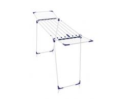 Leifheit Séchoir sur pied Classic Solid 230 Extendable, étendoir à linge pour longues pièces de linge, sèche linge avec longueur détendage de 23 m