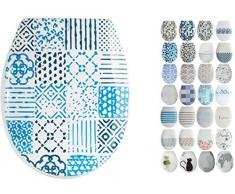 MSV Abattant WC, Multicolore, 45.5Â x 37Â x 5Â cm, 26Â piÃ¨ces