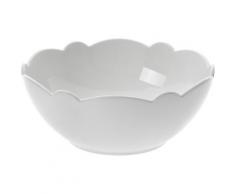 Alessi Mw01/3 Dressed Bol en Porcelaine Blanche avec DÃ©coration en Relief, Set de 4 PiÃ¨ces