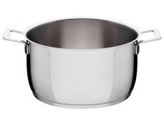 Alessi AJM101/24 Pots&Pans Casserole à frire en Acier Inoxydable, 18/10, Argenté, à 550 cl