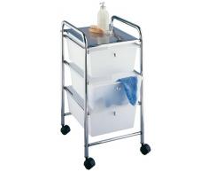 Wenko 16611100 Desserte Salle de Bain 3 Tiroirs Messina