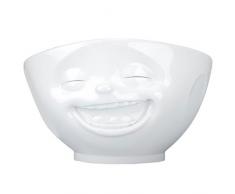 FiftyEight Bol riant en Porcelaine, Blanc, 12 x 12 x 10 cm