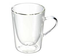 Bredemeijer 1440 Double Paroi CafÃ© et ThÃ© Verre Transparent 82 x 120 x 113 cm Lot de 2