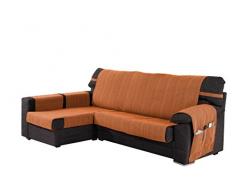 Martina Home Ribera Couvre Chaise Longue, Bras Gauche 32x280x8 cm Orange