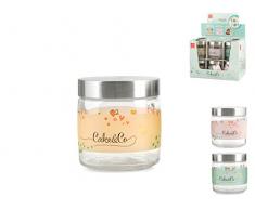 BORMIOLI ROCCO Cake & Co. Vase Pot, Transparent/dÃ©cor Couleurs Assorties