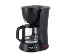 BEPER BC.060 Cafetière américaine 6 Tasses Noir