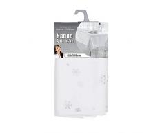 douceur dintÃ©rieur nappe rectangle 150x300cm argent constellation blanc