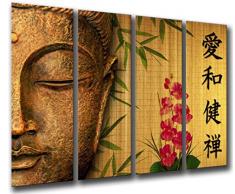 Tableau Moderne Photographique, Impression sur bois, Bouddha, Bouddha, Relaxation, Zen, MÃ©ditation, Relaxation, 131 x 62 cm, ref. 26066