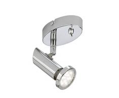 Briloner Leuchten 2000-018 plafonnier, Spots, Lampe Salon denfant ou Chambre a Coucher, Applique LED, orientable, Métal, GU10, 3 W, Blanc Chaud