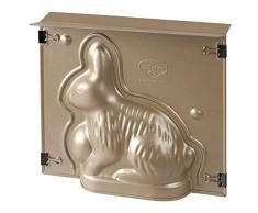 Dr. Oetker 1870 Moule à gâteau en tôle dacier avec revêtement anti-adhésif Motif lapin Doré 500 ml