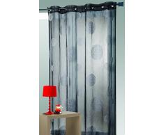 HomeMaison 807747 Taupe / Beige Voilage en tamine Brod de Ronds Mls