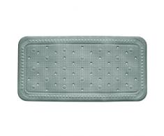 Kela 22369 Kreta Tapis de Baignoire PVC Gris Clair 72 x 36 x 1 cm