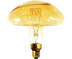 Girard Sudron 716690-LED Ampoule Forme Champignon LED 20 cm Filament Boucle E27 (ES Edison) Blanc Chaud 200 lumens Dimmable 4 W Ambre