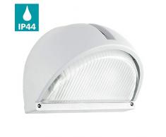 Eglo 89768 Wandleuchte, Aluminium, Verre, E27, Blanc