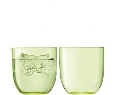 LSA International Hint Gobelet 400Â ML X 2Â pÃ¢le, Citron Vert, 9Â x 9Â x 9Â cm