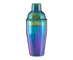 Premier Housewares Cocktail Shaker, Rainbow, 0.55 litres, Acier Inoxydable, Multi/colorées, 8 x 8 x 21 cm