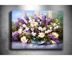 Bonamaison Peinture sur toile, multicolore, 70 x 100 cm - ConÃ§u et fabriquÃ© en Turquie