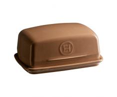 Emile Henry Eh960225 Beurrier Céramique Marron Chêne 16,5 X 11,5 X 7,5 cm