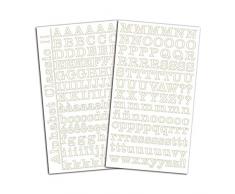 Toga Stickers Alphabet, Autre, Ivoire, 15 x 29.5 x 0.2 cm