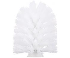 WENKO 19287100 TÃªte de brosse avec adaptateur Blanc - pour les sÃ©ries murales avec gobelet en verre, Ã 7,4 cm, Plastique, Blanc