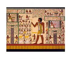 Wee Blue Coo Paintings Drawing Mural Giza Tomb Ancient Egypt Hieroglyphic Art Print Poster Wall Decor 12X16 inch