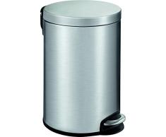 EKO Poubelle Ã PÃ©dale MÃ©tal Inox 32,5 x 24,8 x 40 cm 12 litres