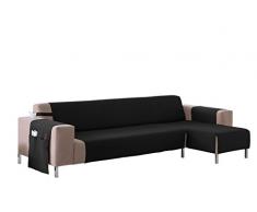 Martina Home Betta - Couvre-Chaise Longue Bras Droit Chaise Longue XL 280 CM Noir