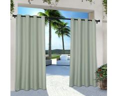ExclusiveÂ Home Paire de Rideaux en Polyester, Polyester, Vert deau, 54x108